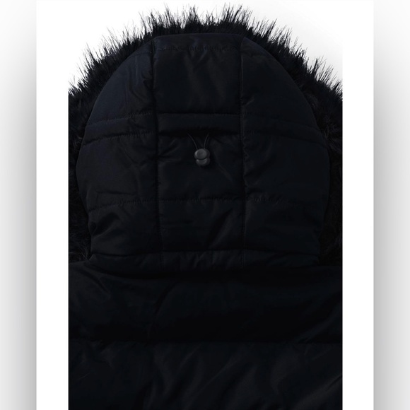 Lands’ End Women's 600 Down Winter Long Coat With Hood in Black - Picture 5 of 6